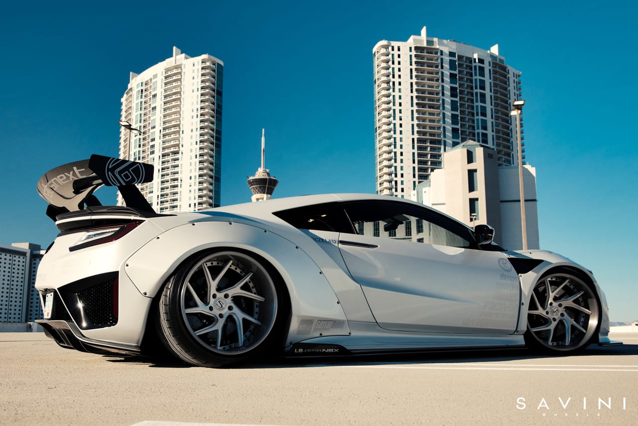 LIBERTY WALK ACURA NSX on Savini forged wheels