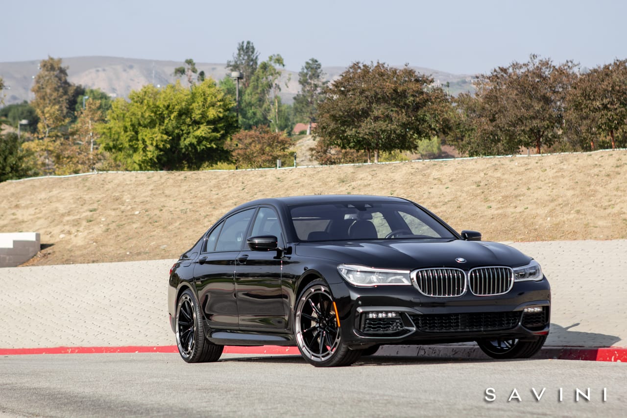 BMW 750I on Savini SX14 forged wheels