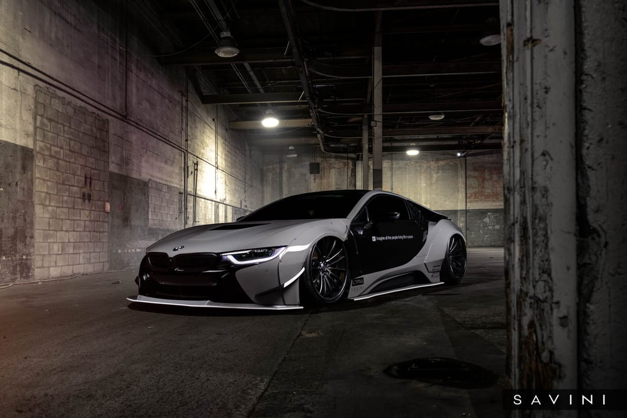 BMW I8 on Savini forged wheels