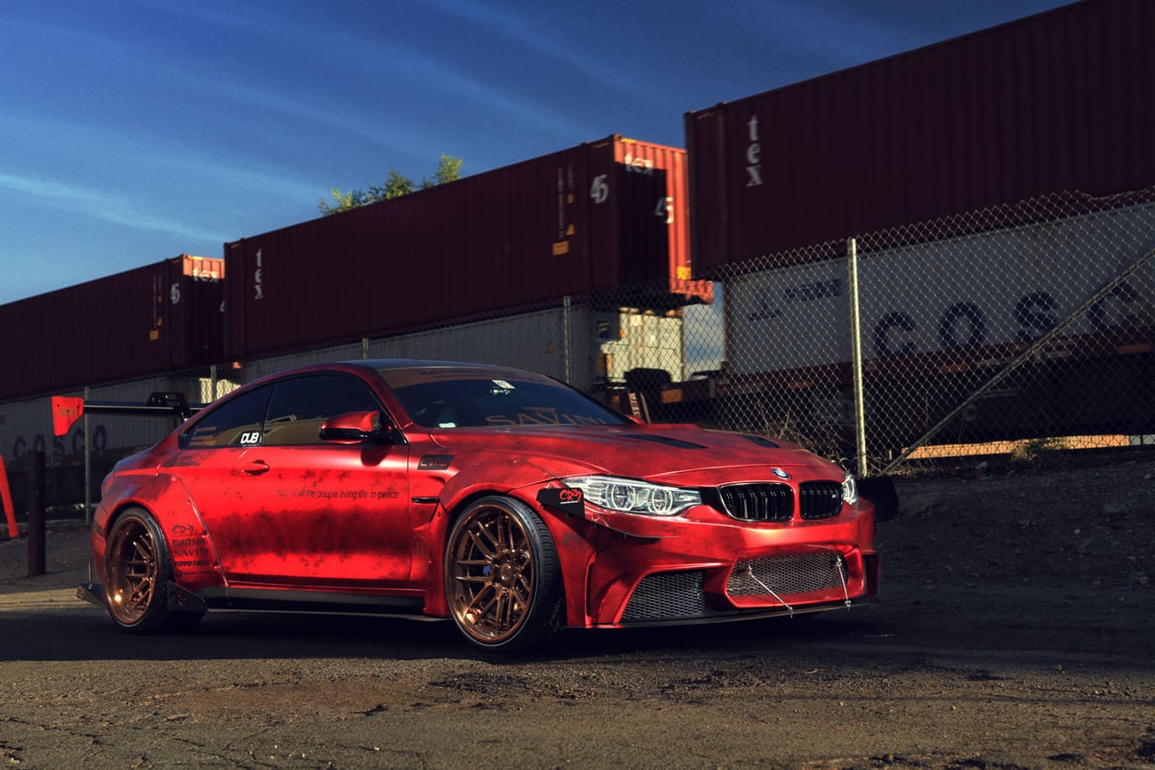 BMW M4 on Savini SV63L in Copper