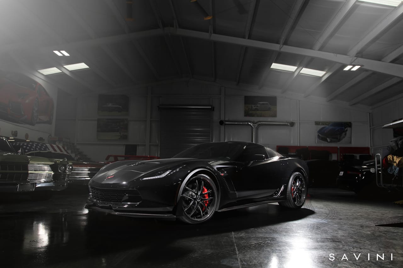 CHEVY CORVETTE on Savini forged wheels
