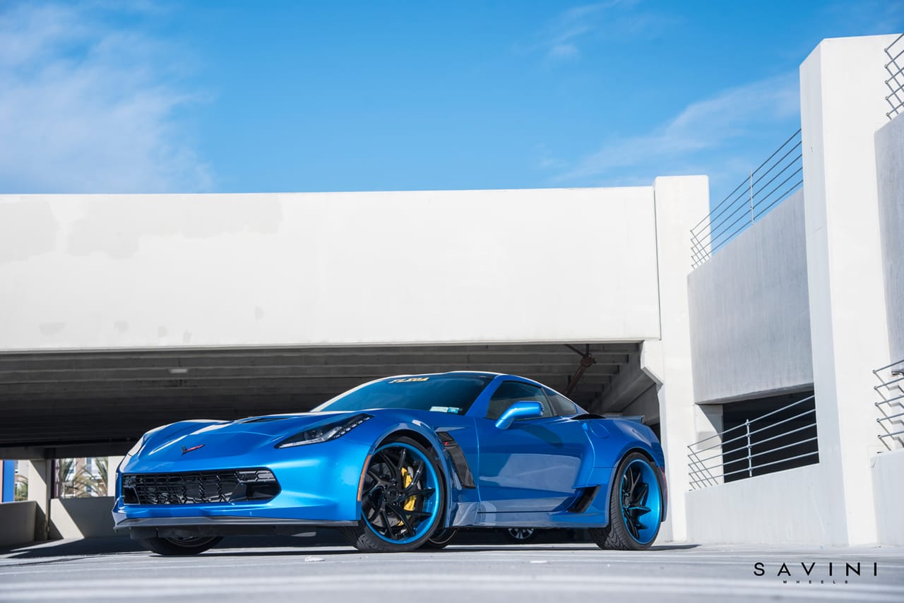CHEVY CORVETTE on Savini forged wheels