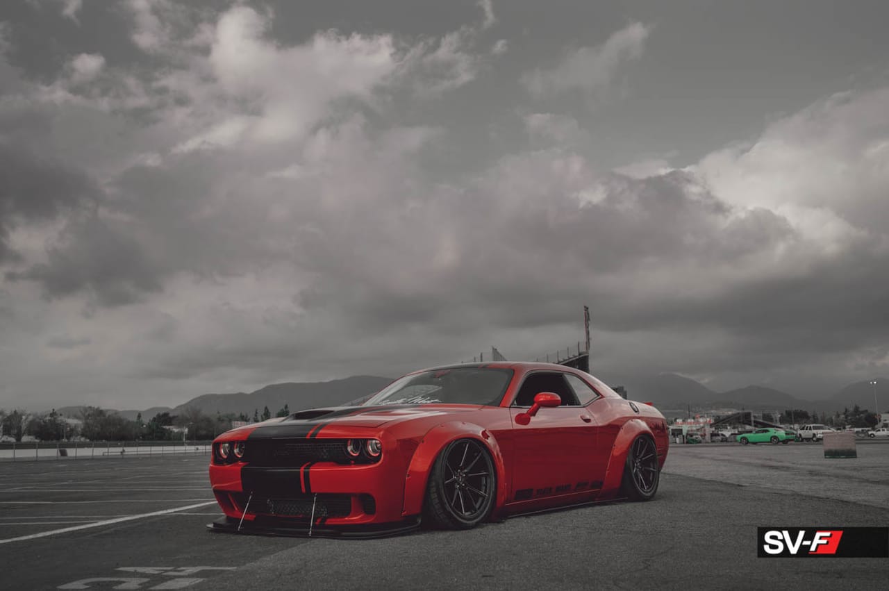 Dodge Challenger on Savini forged wheels