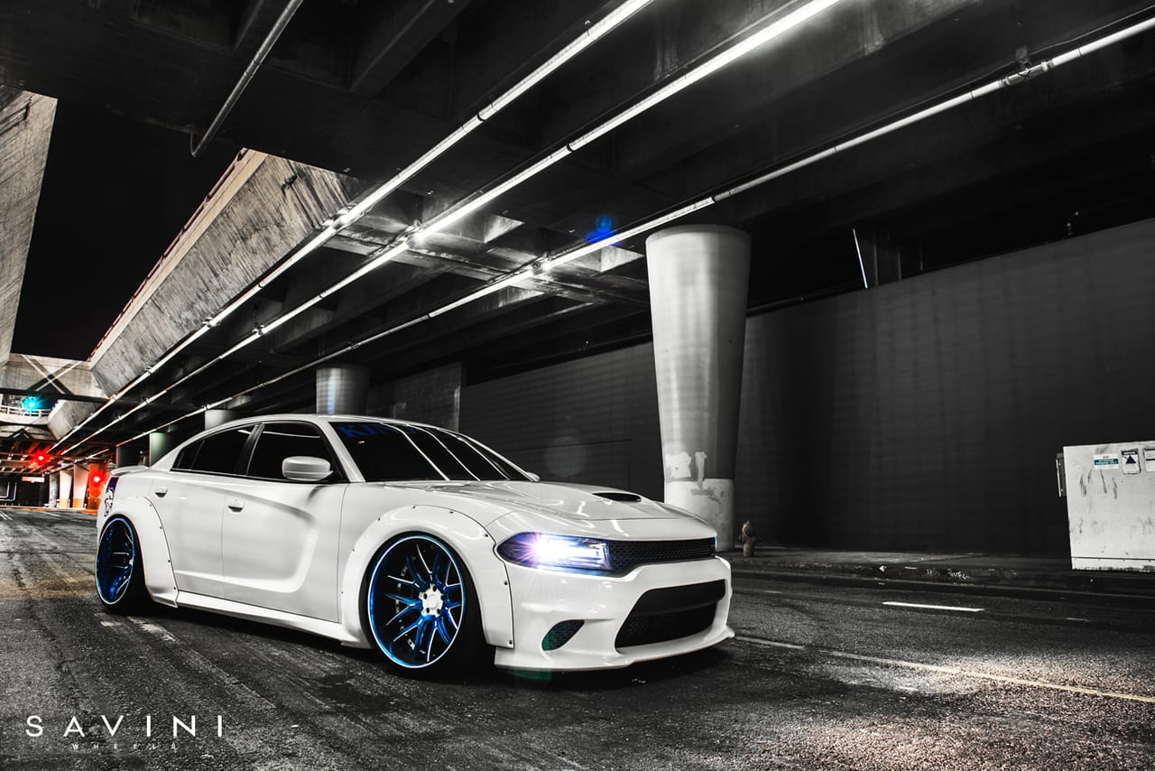 LIBERTY WALK DODGE CHARGER on Savini forged wheels