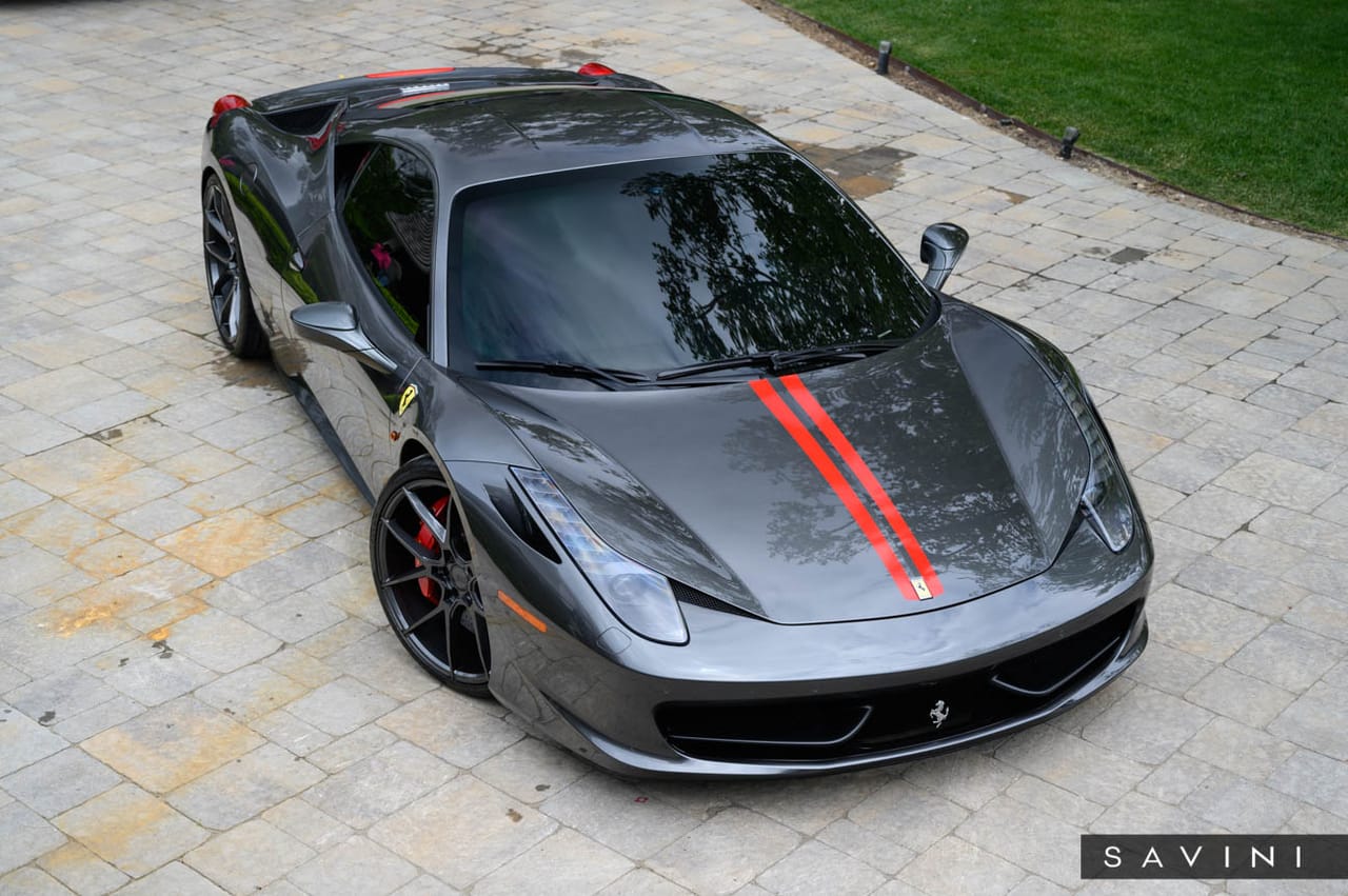 Ferrari 458 on Savini forged wheels