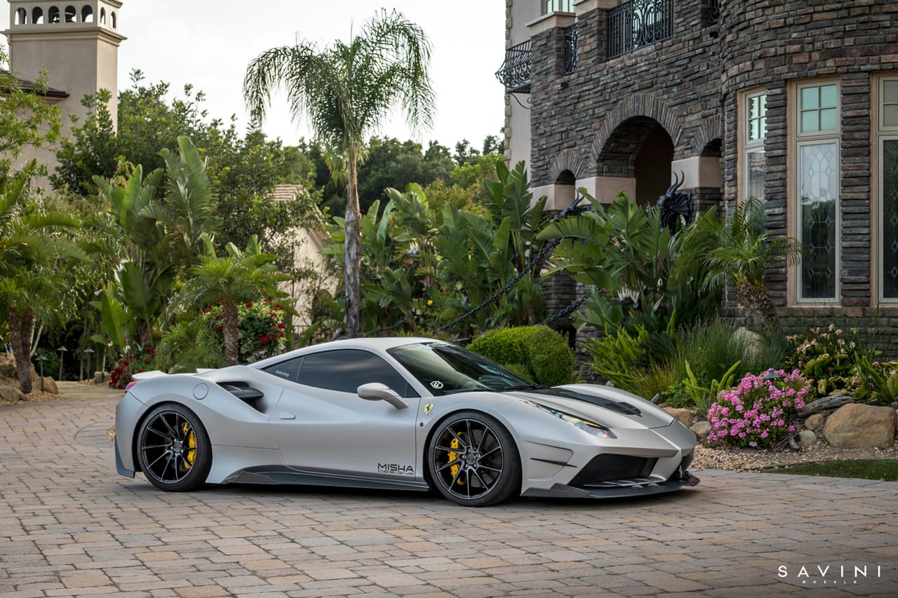 FERRARI 488 on Savini forged wheels