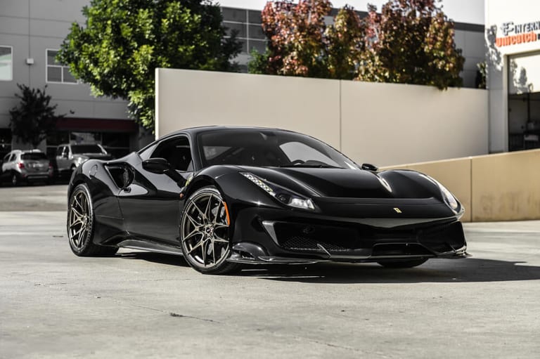 Ferrari 488 on Savini SV-F5 Matte Bronze