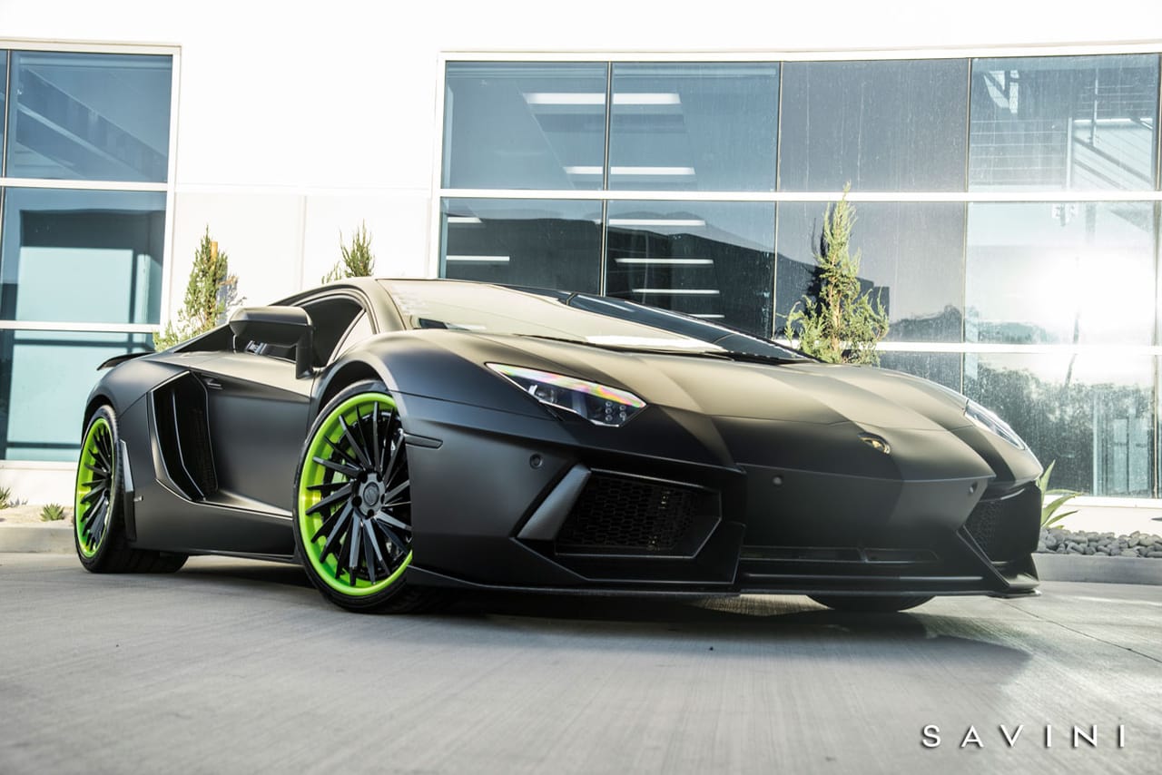 LAMBORGHINI AVENTADOR on Savini SV64 XC forged wheels