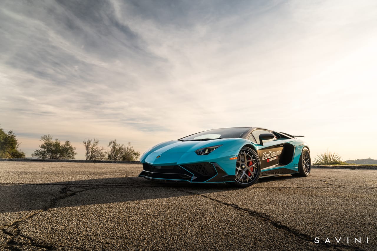 LAMBORGHINI AVENTADOR on Savini SV84 L forged wheels