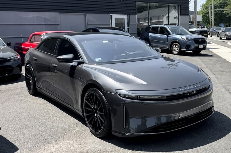 Lucid Air on Savini BM16 Gloss Black DDT