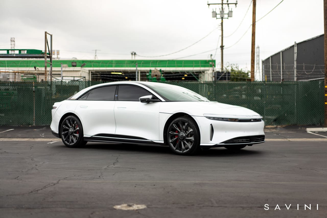 LUCID AIR on Savini forged wheels