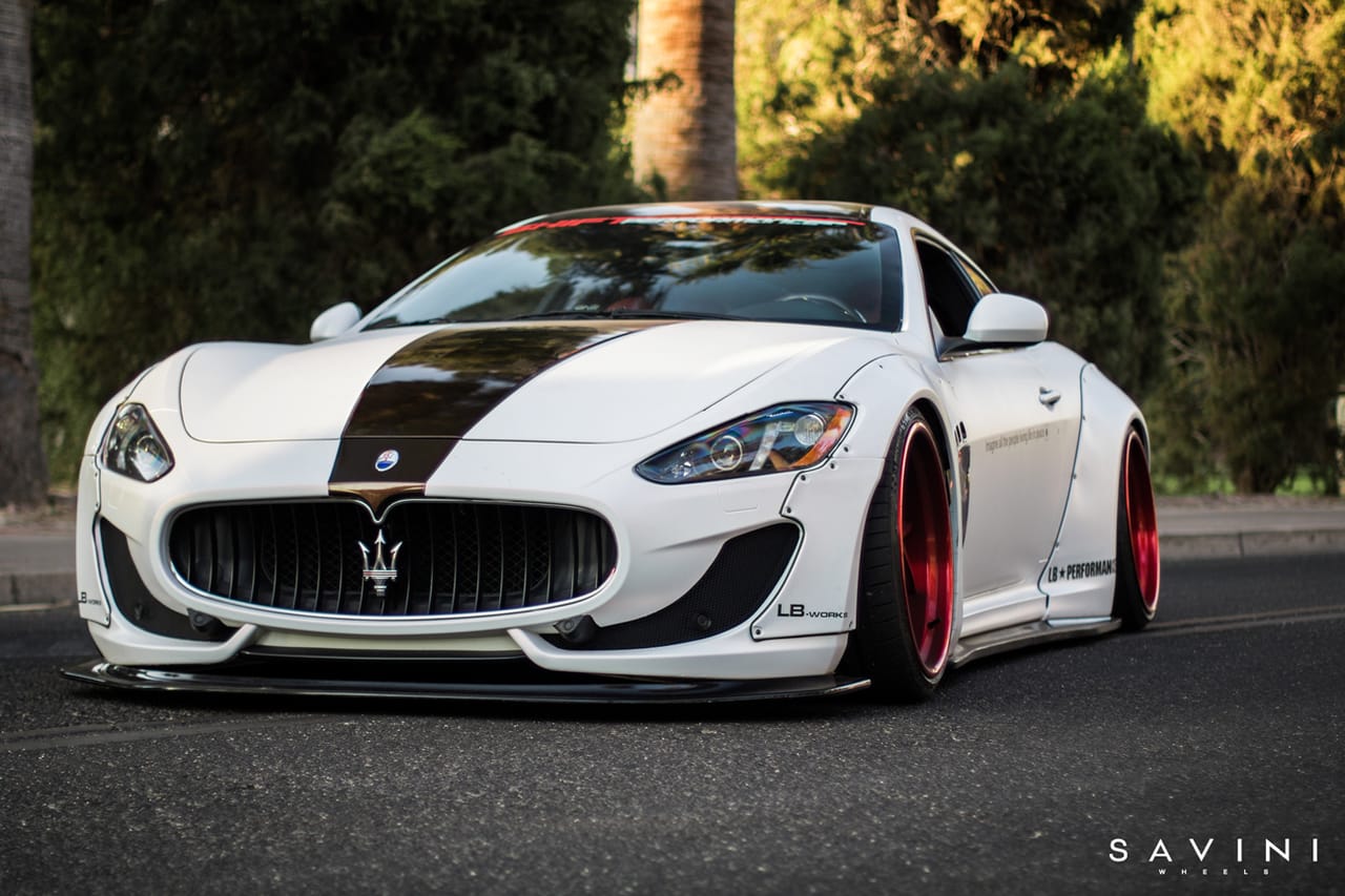 LIBERTY WALK MASERATI GRANTURISMO on Savini forged wheels