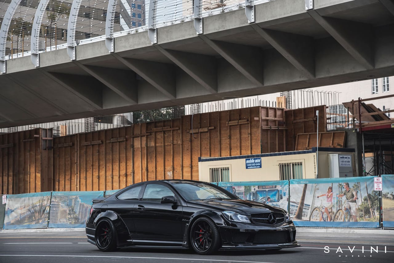 MERCEDES-BENZ C63 on Savini forged wheels