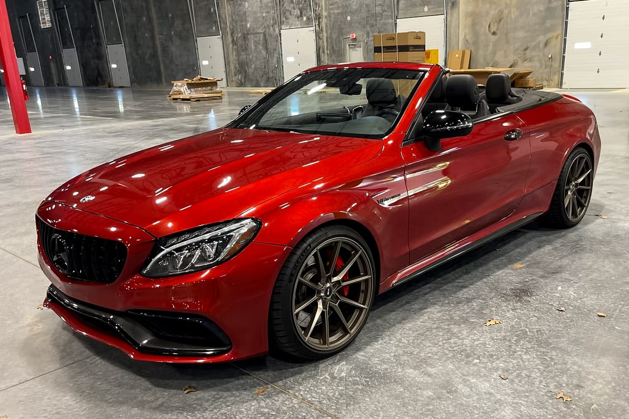 Mercedes C63 AMG on Savini SV-F4 Matte Bronze