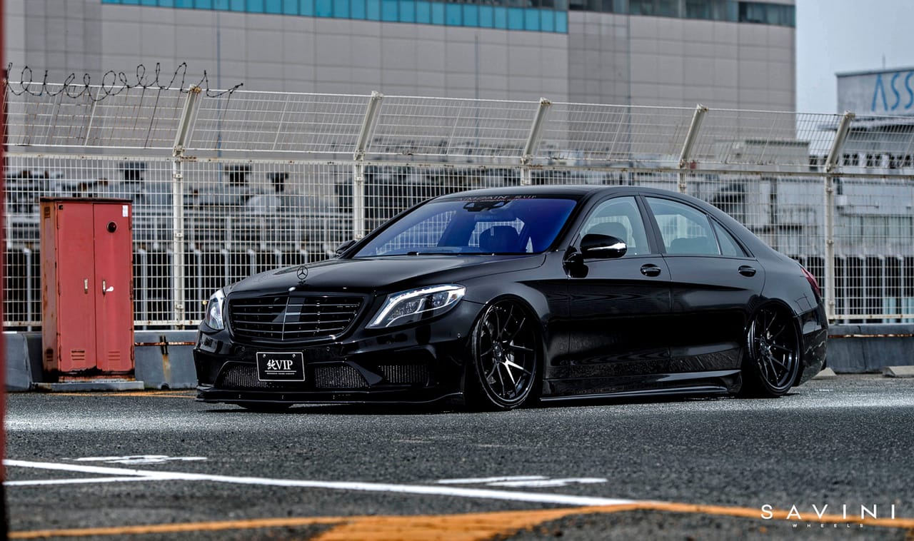 MERCEDES-BENZ S-CLASS on Savini forged wheels