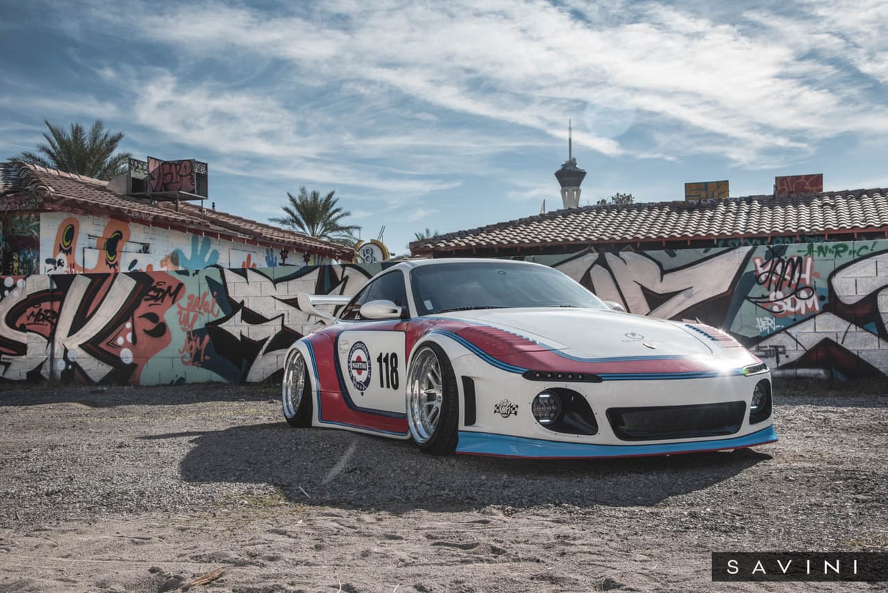 PORSCHE 911 MARTINI on Savini forged wheels