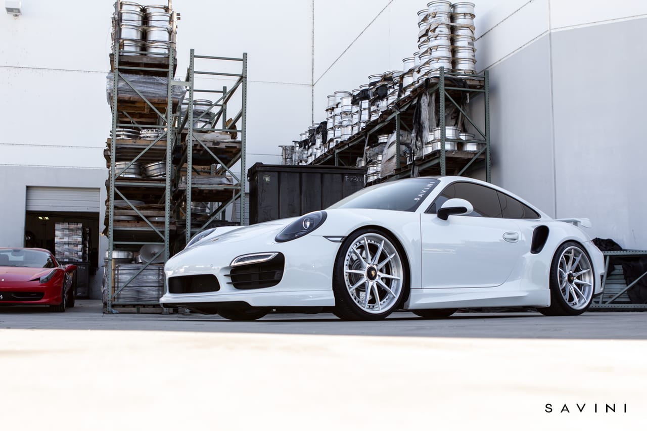 PORSCHE 911 TURBO on Savini forged wheels
