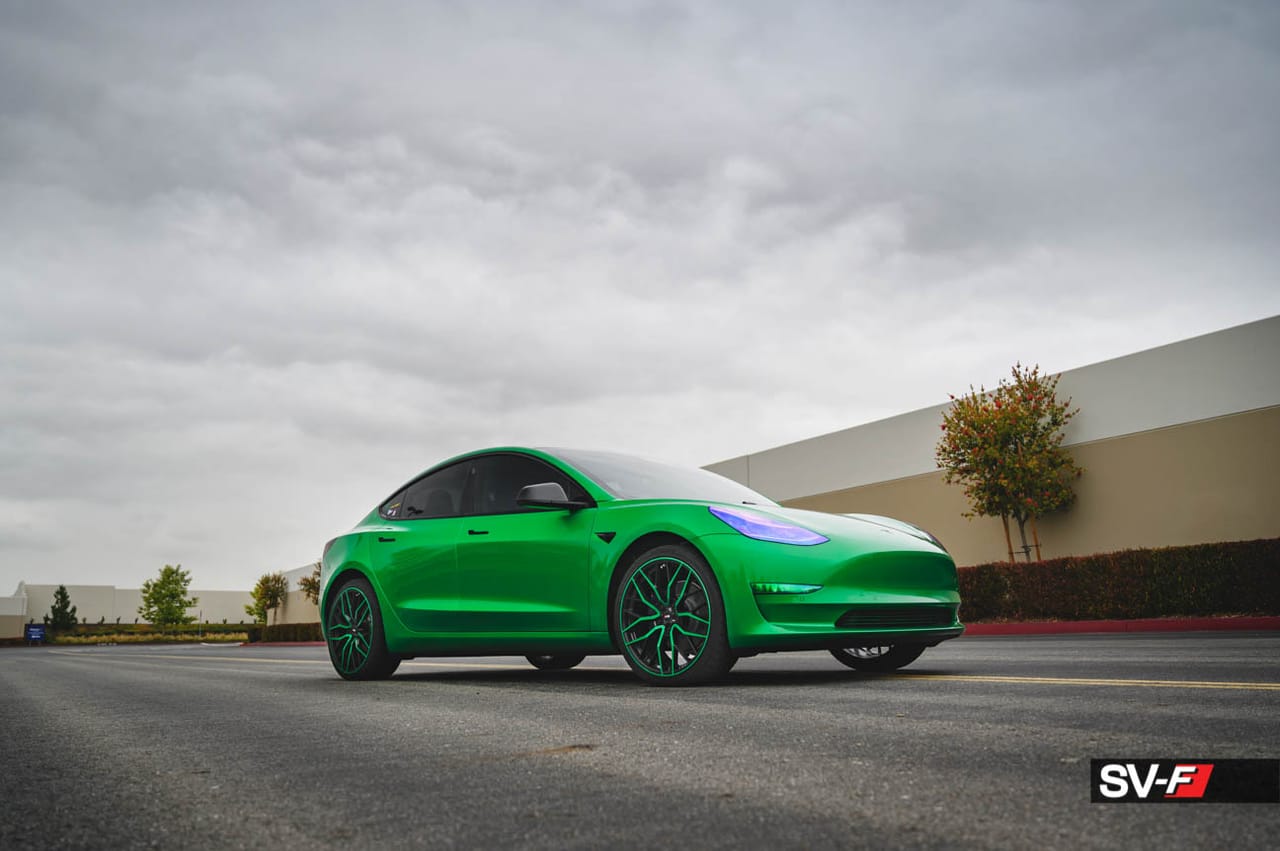 TESLA MODEL 3 on Savini forged wheels