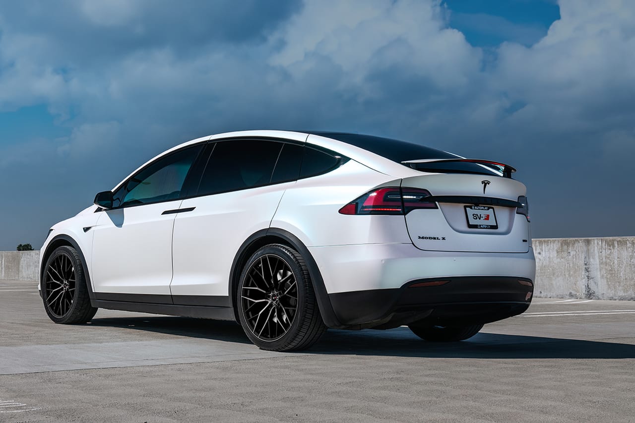 TESLA MODEL X on Savini forged wheels