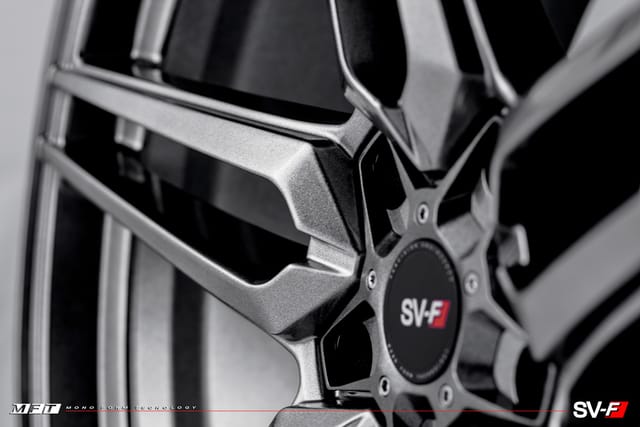 Gloss Graphite finish on a Savini forged wheel