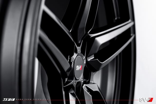 Matte Black finish on a Savini forged wheel