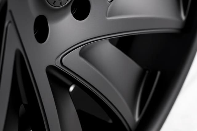Matte Black finish on the Savini Solaro forged wheel