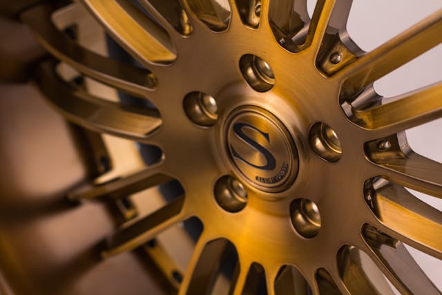 Brushed Copper finish on the Savini SV66 XLT forged wheel