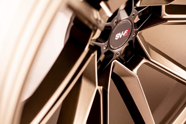 Matte Bronze finish on the Savini SV-F4 Matte Bronze forged wheel