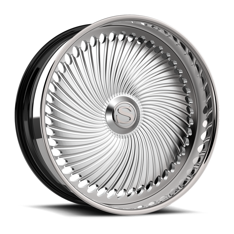 Savini DC-01 in brushed, brushed / high polished accent, chrome, gold