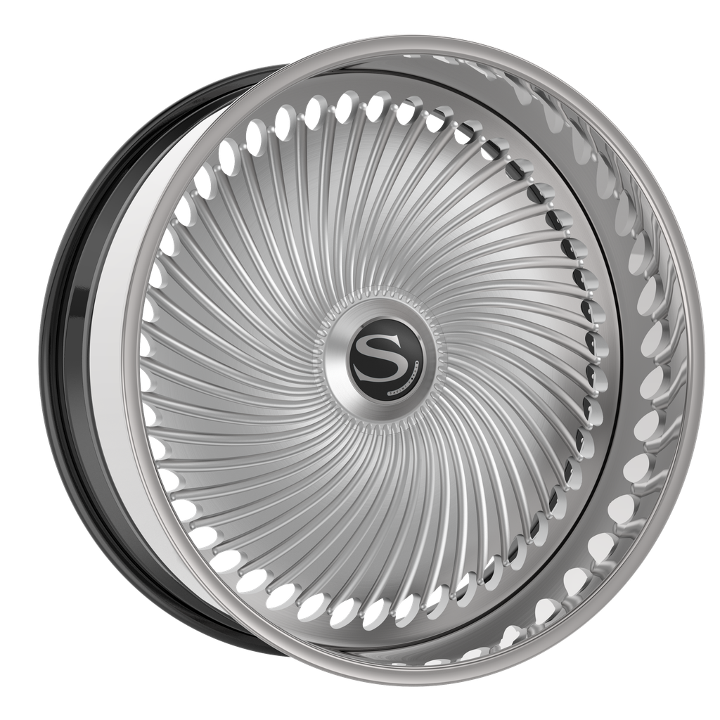 Savini DC-01 in brushed, brushed / high polished accent, chrome, gold