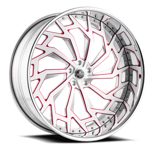 Savini Marche · brushed withred accents