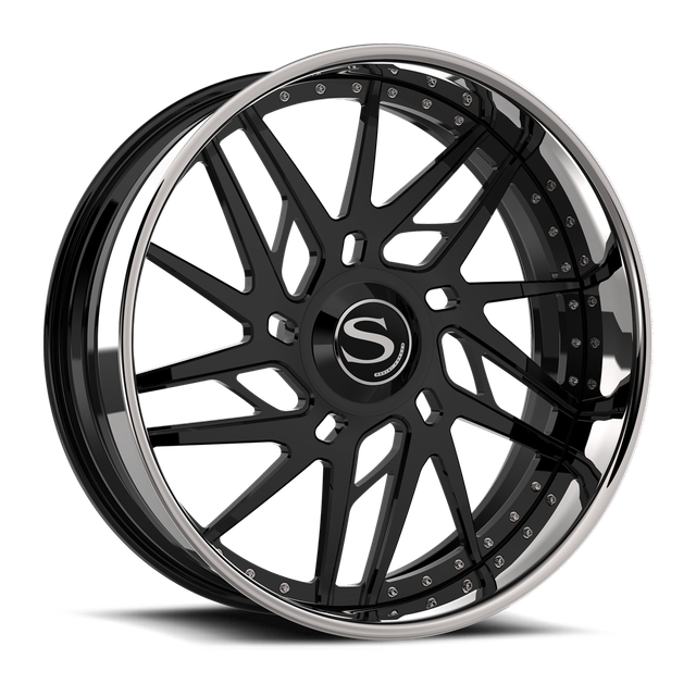 Savini SD-61 · gloss black with chrome lip