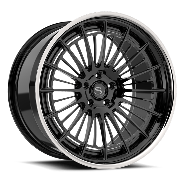 Savini SP-1L · hyperion sp 1 gloss black with chrome lip · angle 01