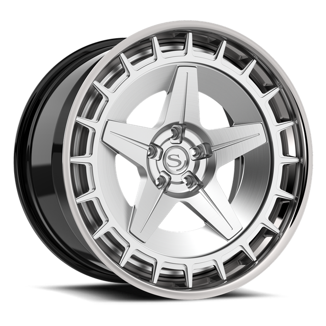 Savini SP-10L · hyperion sp 10 brushed with chrome lip · angle 01