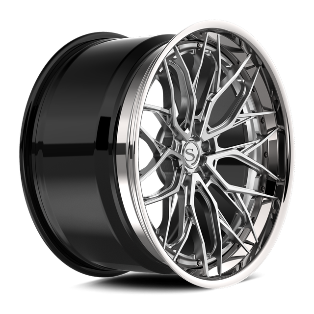 Savini SP-12L · hyperion sp 12 brushed with chrome lip · angle 02