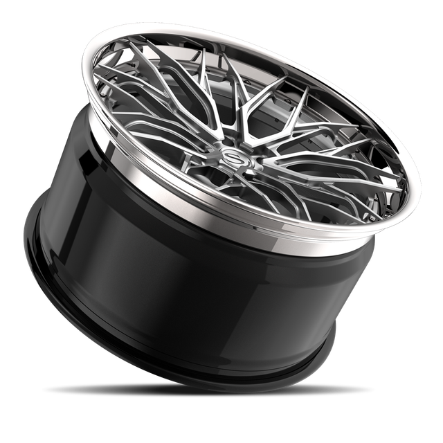 Savini SP-12L · hyperion sp 12 brushed with chrome lip · angle 03