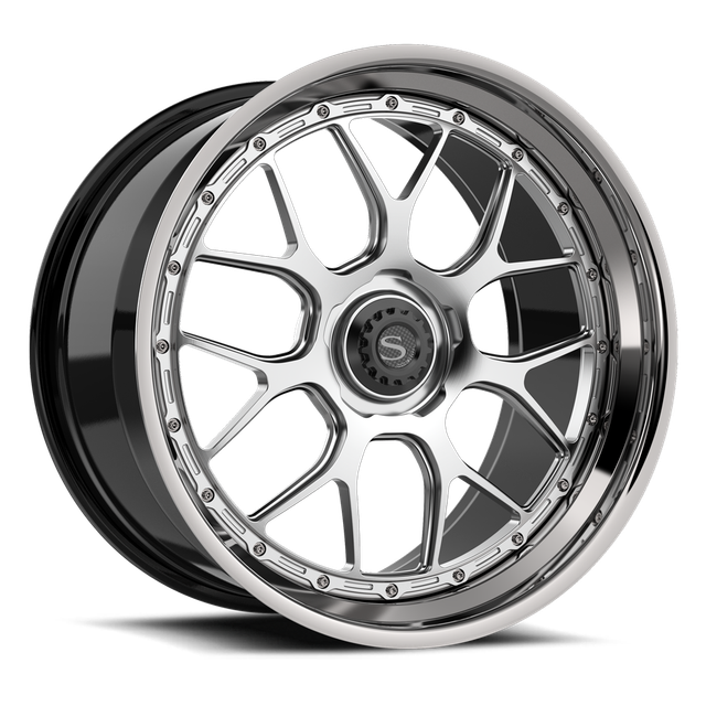 Savini SP-13L · hyperion sp 13 brushed with chrome lip · angle 01