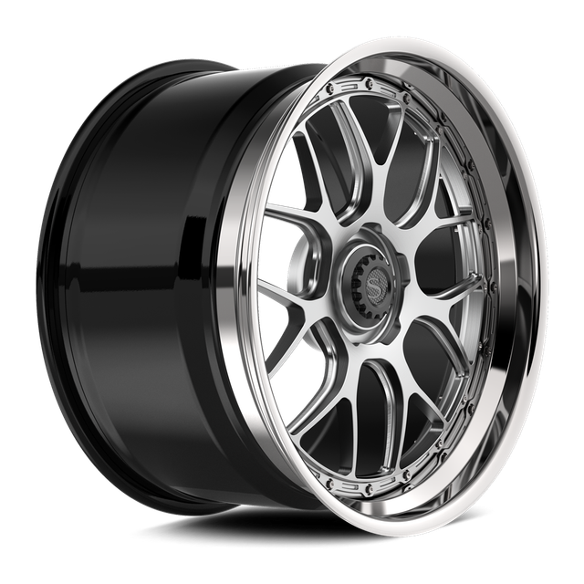 Savini SP-13L · hyperion sp 13 brushed with chrome lip · angle 02
