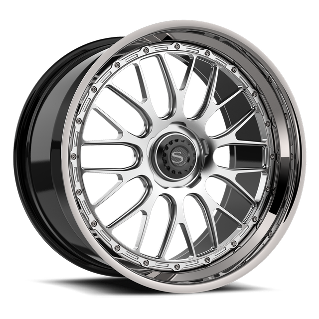 Savini SP-14L · hyperion sp 14 brushed with chrome lip · angle 01