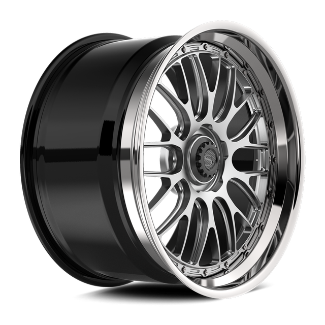 Savini SP-14L · hyperion sp 14 brushed with chrome lip · angle 02