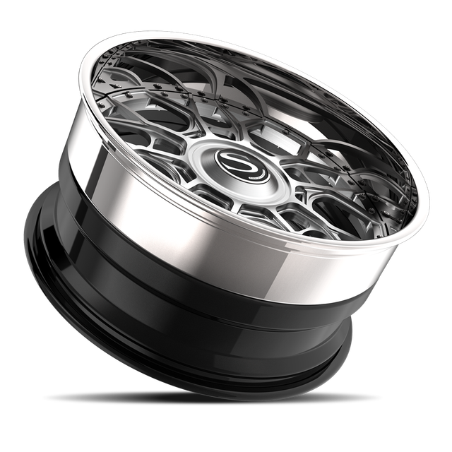 Savini SV97 · hyperion sp 15s brushed with chrome lip · angle 03