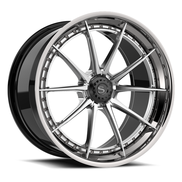 Savini SP-16L · hyperion sp 16 brushed with chrome lip · angle 01