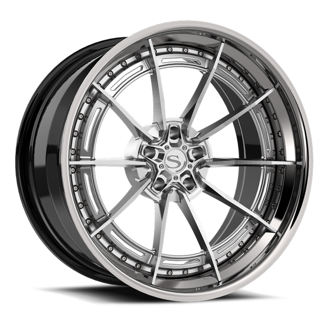 Savini SP-18L · hyperion sp 18 brushed with chrome lip · angle 01