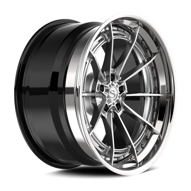 Savini SP-18L · hyperion sp 18 brushed with chrome lip · angle 02