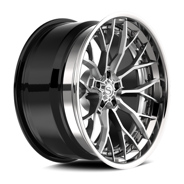 Savini SP-19L · hyperion sp 19 brushed with chrome lip · angle 02