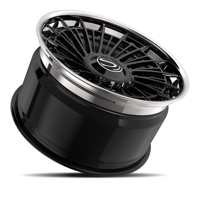 Savini SP-2L · hyperion sp 2 gloss black with chrome lip · angle 03