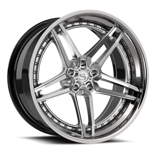 Savini SP-20L · hyperion sp 20 brushed with chrome lip · angle 01