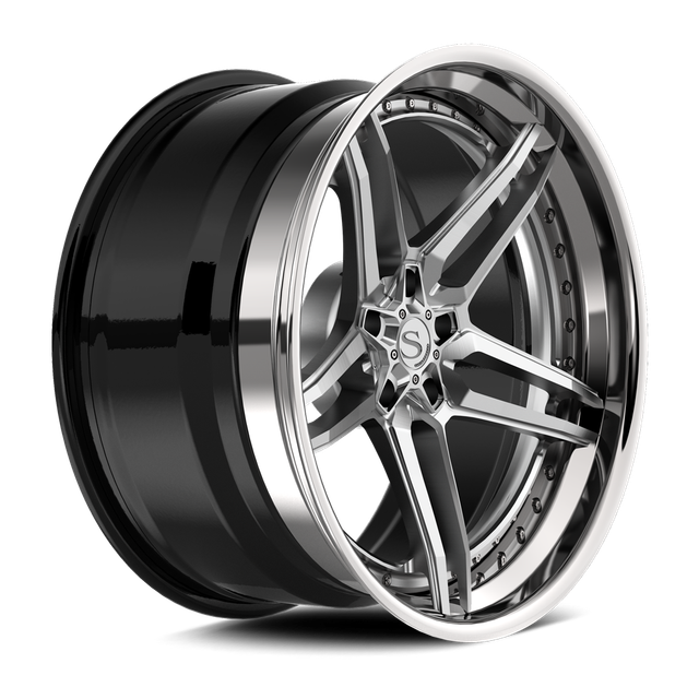Savini SP-20L · hyperion sp 20 brushed with chrome lip · angle 02