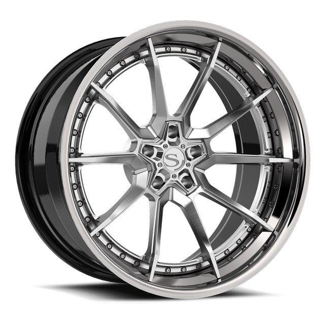 Savini SP-21L · hyperion sp 21 brushed with chrome lip · angle 01