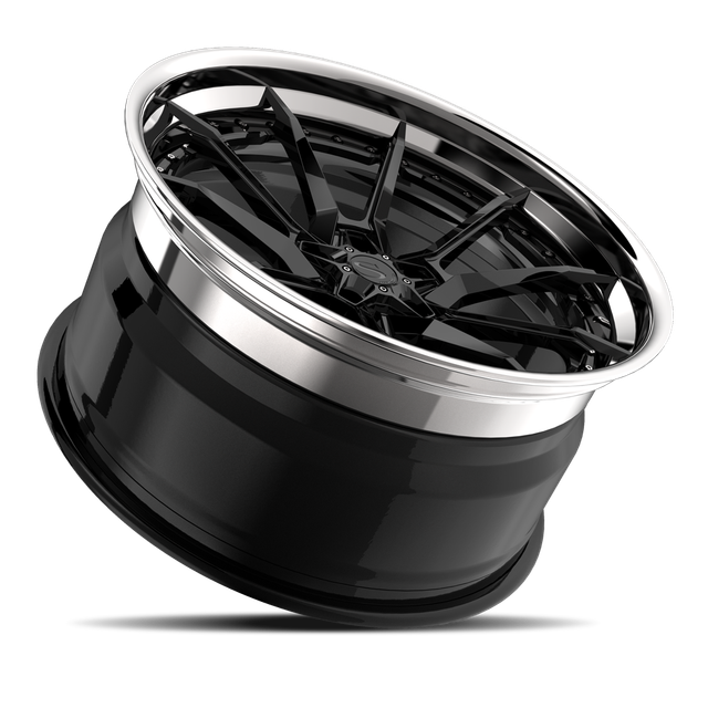 Savini SP-21L · hyperion sp 21 gloss black with chrome lip · angle 03